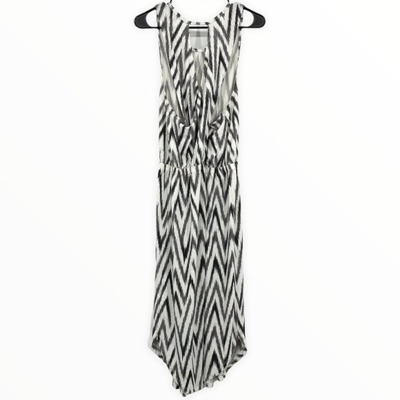 Banana Republic Dress Chevron Cross Back Sleeveless Jersey Midi - Picture 7 of 12